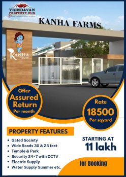 60 Sq. Yards Residential Plot for Sale in Sunrakh Road, Vrindavan