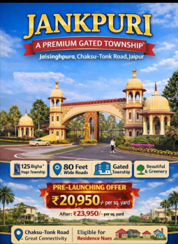 Residential Plot for Sale in Chaksu, Jaipur (111.11 Sq. Yards)