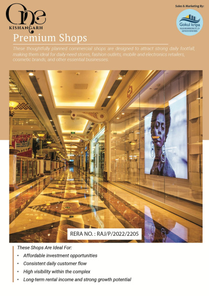 Commercial Shops for Sale in Kishangarh, Ajmer (381 Sq.ft.)