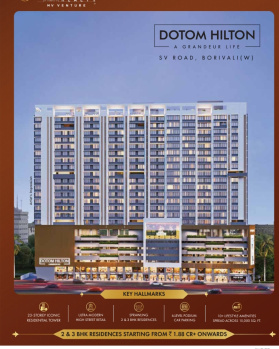 2 BHK Flats & Apartments for Sale in Borivali West, Mumbai (657 Sq.ft.)
