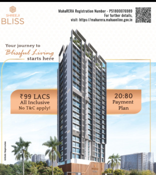 Flats & Apartments For Sale In Malad West, Mumbai (756 Sq.ft.)