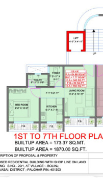 Flats & Apartments for Sale in Bolinj, Mumbai (400 Sq.ft.)