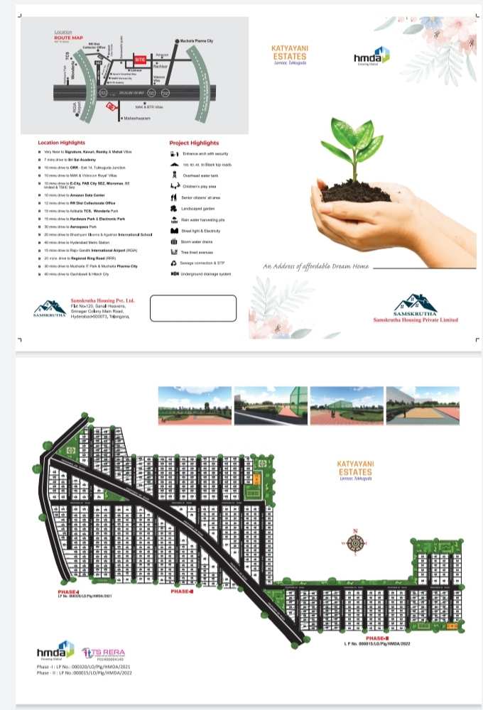 167 Sq. Yards Residential Plot for Sale in Srisailam Highway, Hyderabad