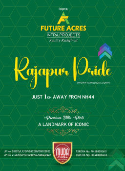 200 Sq.yds. Plots for sale @ Rajapur Pride, near NH44, Bnglr High way, Rajapur V&M, Mahabub Nagar Dist. Telangana