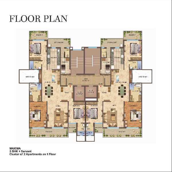 3 BHK Flats & Apartments for Sale in Sector 65, Mohali (2000 Sq.ft.)