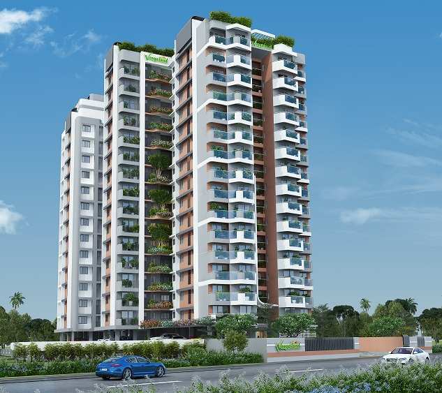 3 BHK Flats & Apartments for Sale in Ayanthole, Thrissur (1843 Sq.ft.)