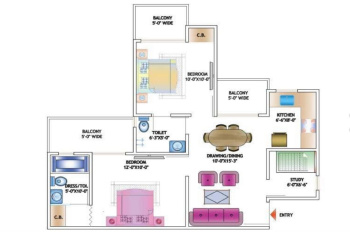 2BHK+STORE ROOM APARTMENT IN NIRALA STORE
