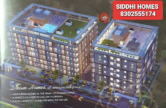 3 BHK Flats & Apartments for Sale in Ajmer Road, Jaipur (990 Sq.ft.)