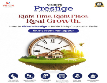 Residential Plot for Sale in Panjapur, Tiruchirappalli (1200 Sq.ft.)