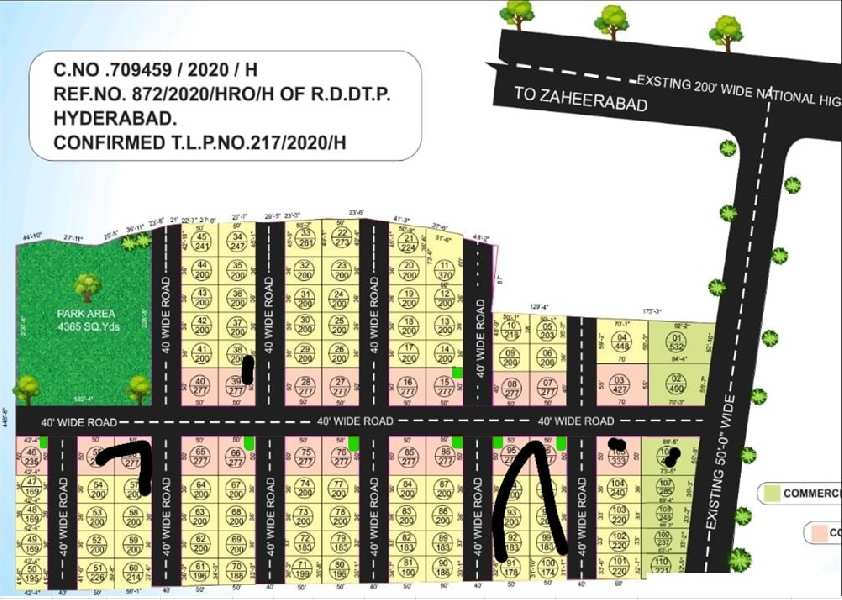 Open plot for sale at Sangareddy