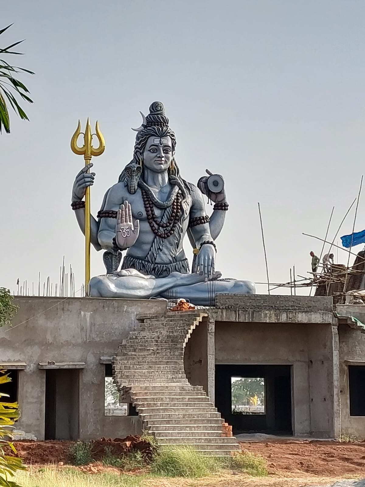 A spirtual feeling with 34 feet Shri Mahadeva statue and Shri Hanuman temple