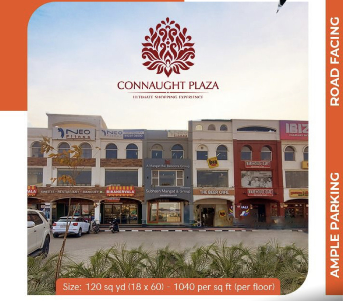 1040 Sq.ft. Showrooms for Sale in Sector 74a, Mohali