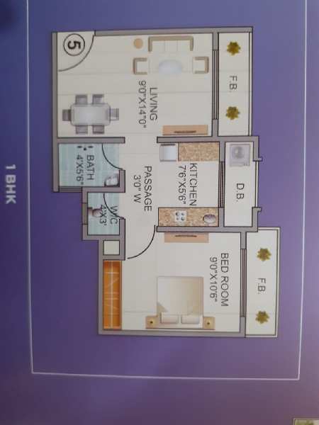 1 BHK Flats & Apartments for Sale in Mira Road, Mumbai (630 Sq.ft.)