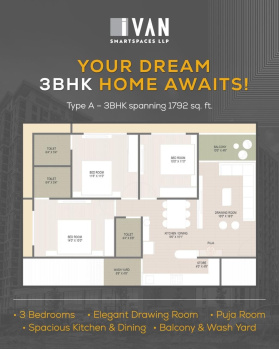 3 BHK Flats & Apartments For Sale In Shela, Ahmedabad (1798 Sq.ft.)