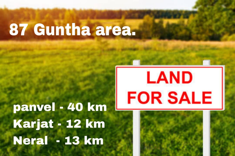 87 guntha agriculture land for sale kadav karjat