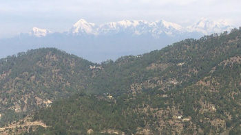 Himalaya view land near Mukteshwar
