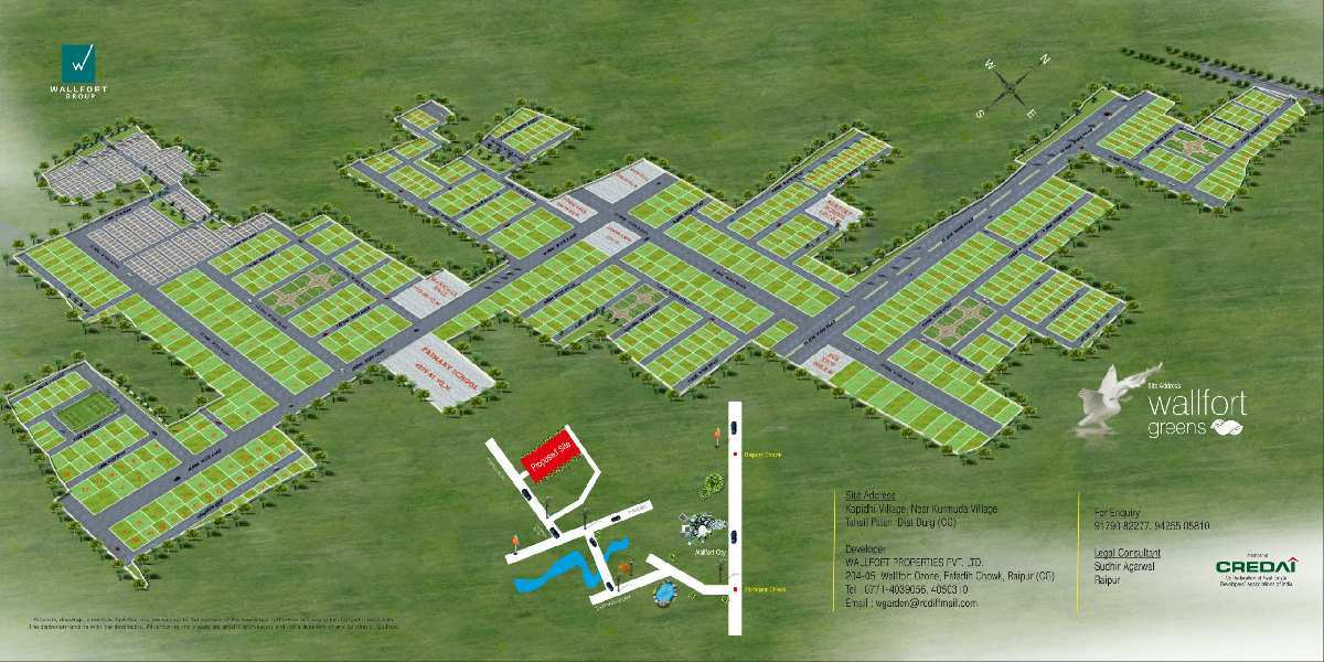 1250 Sq.ft. Residential Plot for Sale in Patan, Durg