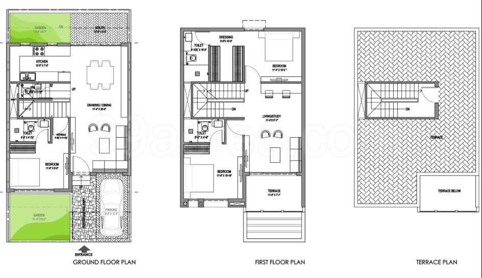 2 BHK Individual Houses / Villas for Sale in Kamal Vihar, Raipur (1450 Sq.ft.)