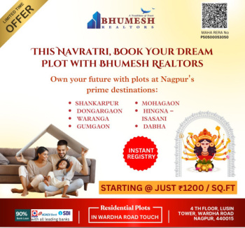 Residential And Investment Plots NMRDA And RERA Approved With Township Amenities