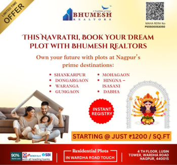 Residential And Investment Plots NMRDA And RERA Approved With Township Amenities