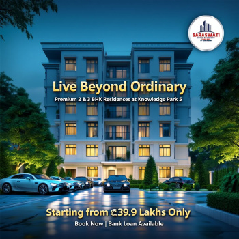 2 BHK Flats & Apartments for Sale in Knowledge Park 5, Greater Noida (1090 Sq.ft.)