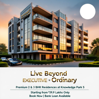 3 BHK Flats & Apartments for Sale in Knowledge Park 5, Greater Noida (1575 Sq.ft.)