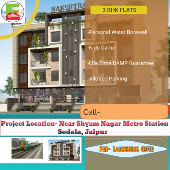 3bhk flats in shyam nagar metro station jaipur