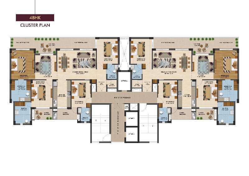 3 BHK Flats & Apartments for Sale in Sector 82, Mohali (1728 Sq.ft.)