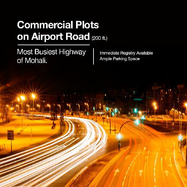 Independent comercial plots on airport road