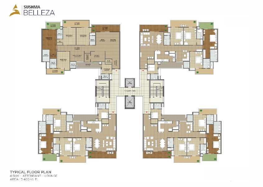 3+1 ultra luxury apartments & floors on airport road