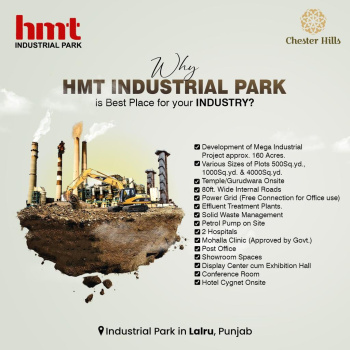 Independent industrial plots in gated industrial park