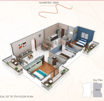 Flats & Apartments for Sale in Narendra Nagar, Nagpur (1250 Sq.ft.)
