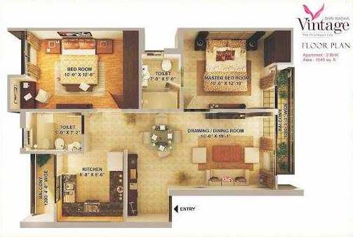 1 BHK Flats & Apartments for Sale in Goverdhan Road, Mathura (100 Sq. Yards)