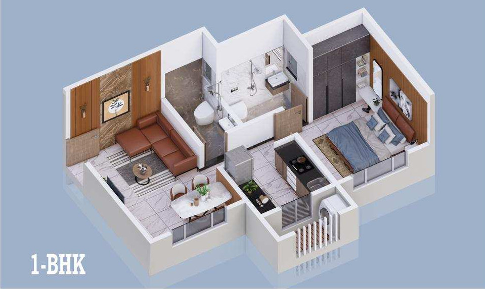 1 bhk apartment sell in naigaon east.