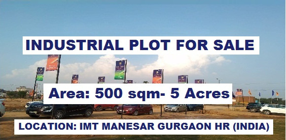 500 Sq. Meter Industrial Land / Plot for Sale in Gurgaon
