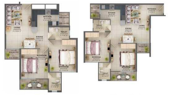 2 BHK Flats & Apartments for Rent in Tapukara, Bhiwadi (750 Sq.ft.)