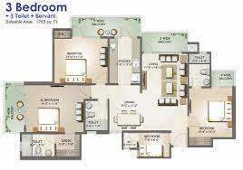3 BHK Flats & Apartments for Sale in Sector 75, Noida (1765 Sq.ft.)