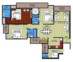 3 BHK Flats & Apartments for Sale in Sector 77, Noida (1971 Sq.ft.)