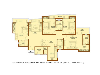 Flats & Apartments for Sale in Sector 119, Noida (2475 Sq.ft.)