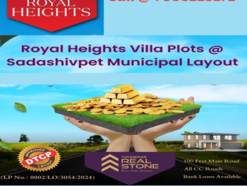 DTCP and RERA APPROVED RESIDENTIAL open PLOTS for SALE at Sadashivpet