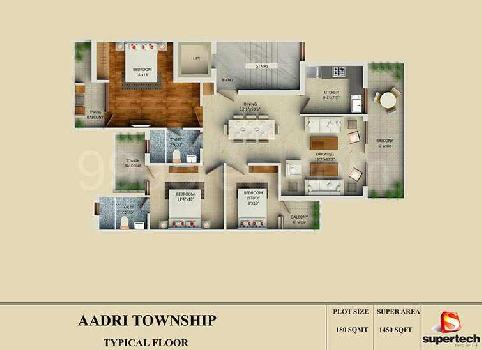 1450 Sqft Builder Floor for Sale Supertech Neeladri, Sector-79 Gurgaon,