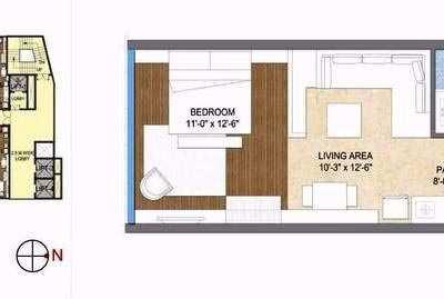 1 BHK Flats & Apartments for Sale in Sector 66, Gurgaon (775 Sq.ft.)