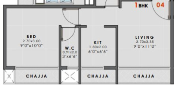 1 BHK Builder Floor for Sale in Pushpak Nagar, Navi Mumbai (625 Sq.ft.)