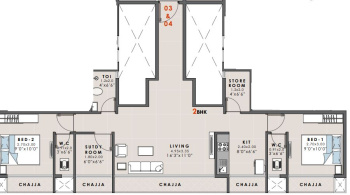 3 BHK Builder Floor for Sale in Pushpak Nagar, Navi Mumbai (1392 Sq.ft.)