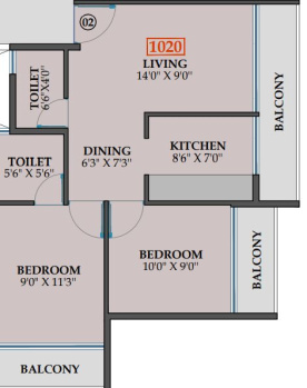 Builder Floor for Sale in Navi Mumbai (1020 Sq.ft.)