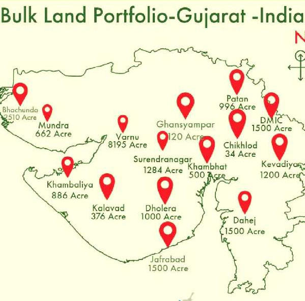 662 Acre Agricultural/Farm Land for Sale in Mundra, Kutch