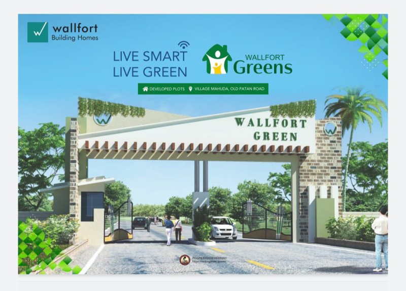 Wallfort Greens best T&C Rerra aprove project at affordable prices by reputed company and best planning and development infrastructure near Bhatagaon