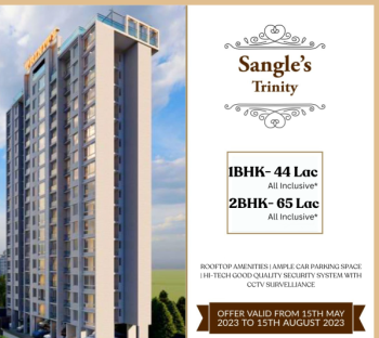1 BHK Flats & Apartments for Sale in Thane (690 Sq.ft.)