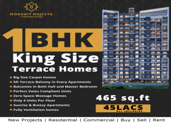 1 BHK Flats & Apartments for Sale in Thane (465 Sq.ft.)