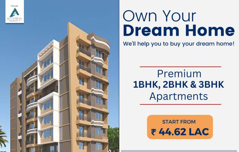 1 BHK Flats & Apartments for Sale in Thane (528 Sq.ft.)